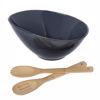 Cryspo Trio Salatiera Porselanis Obal me Koutales Bamboo 'IRONGREY' 26000931